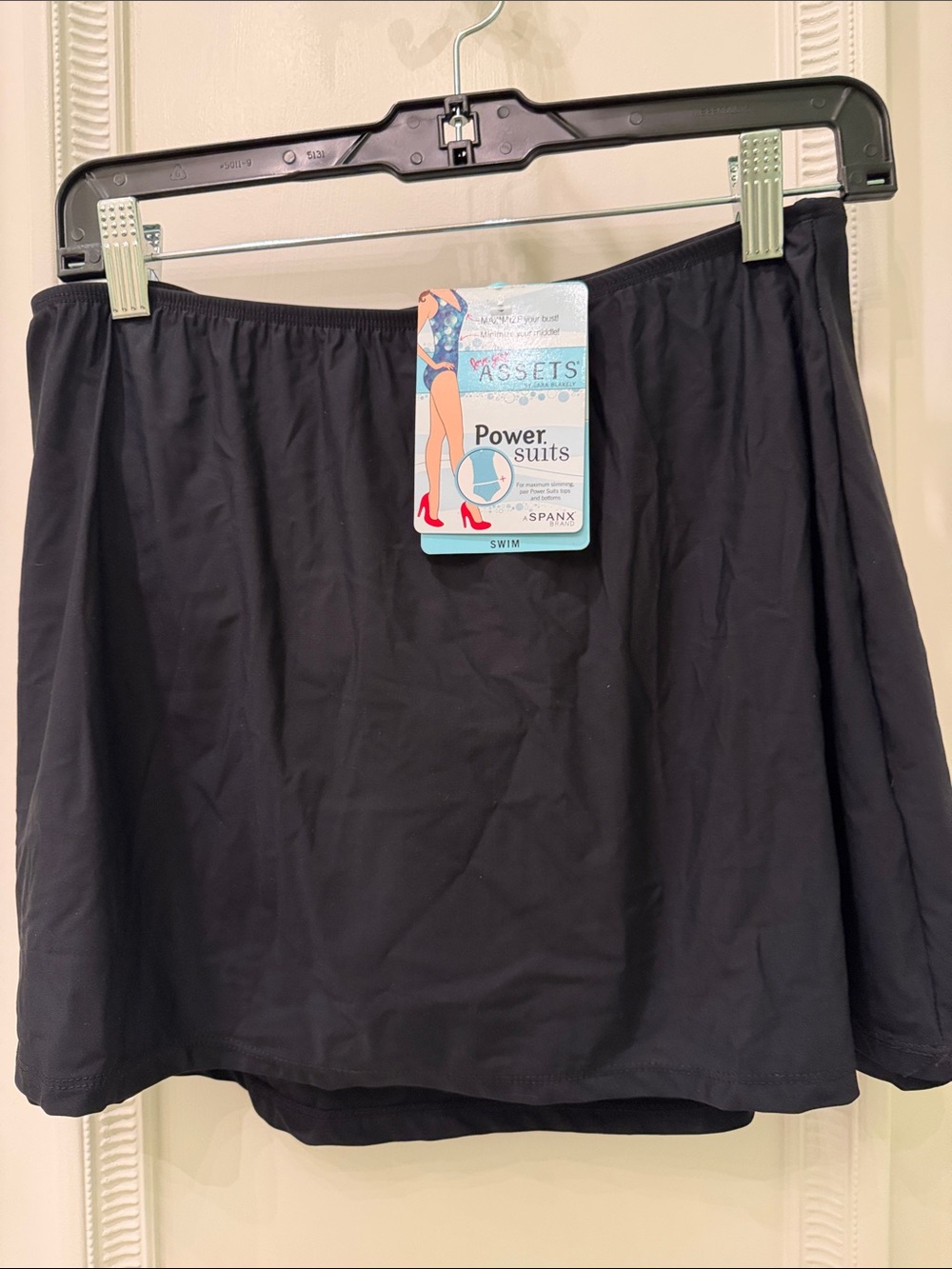 SPANX Black Power Suit Swim Skirt